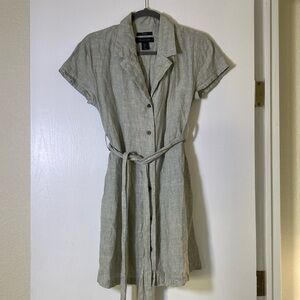 Tahari Linen dress S